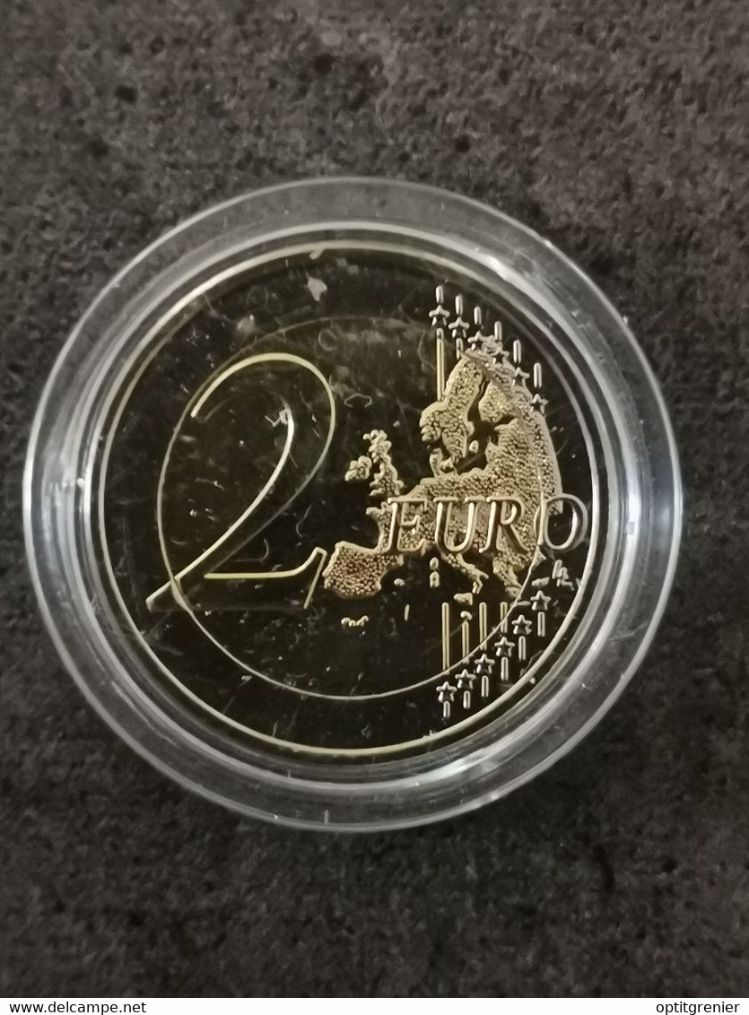 2 EUROS COLORISEE ANDORRE 2017 HYMNE AVEC DORURE OR FIN SOUS CAPSULE / ANDORRA - Andorre