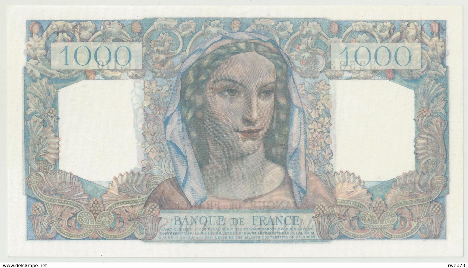 Fayette 41/10 - 1000 Francs - Minerve Et Hercule - 17-1-1946 - Alphabet C 170 - SPL+ - 1 000 F 1945-1950 ''Minerve Et Hercule''