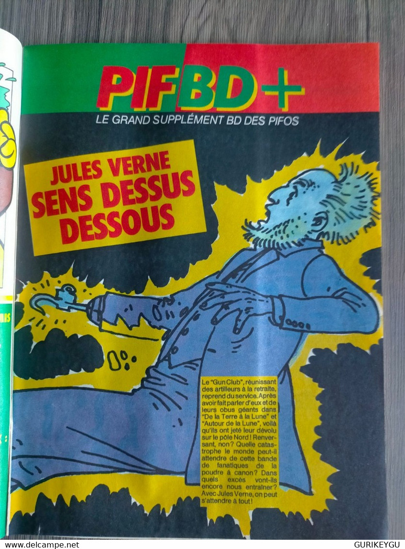 PIF GADGET N° 960 Supplément Livre Policier + BD JULES VERNE Sens Dessus Dessous 1987 TBE - Pif & Hercule