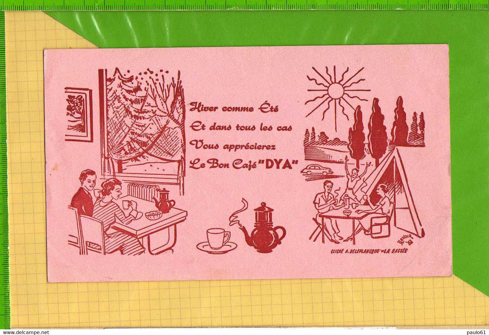 Buvard & Blotting Paper : Café DYA  Camping - Kaffee & Tee