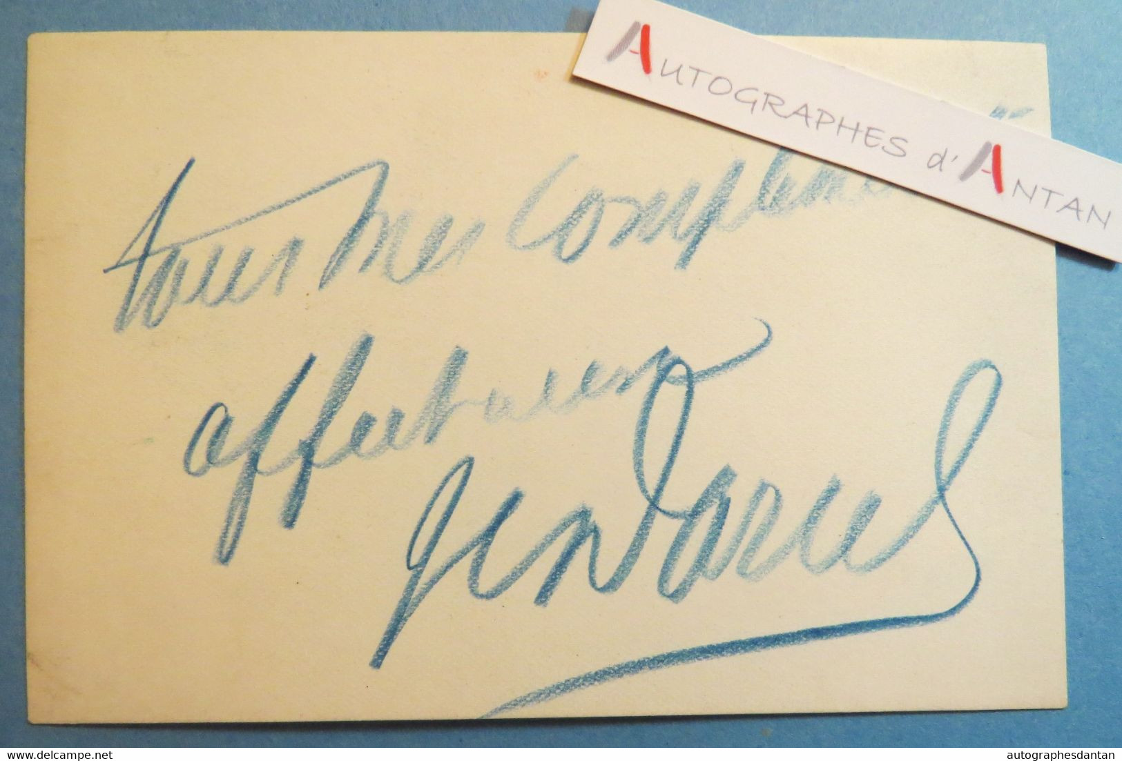 ● Henri DARCEL - Académie Nationale De Musique - Carte Lettre Autographe - Zangers & Muzikanten