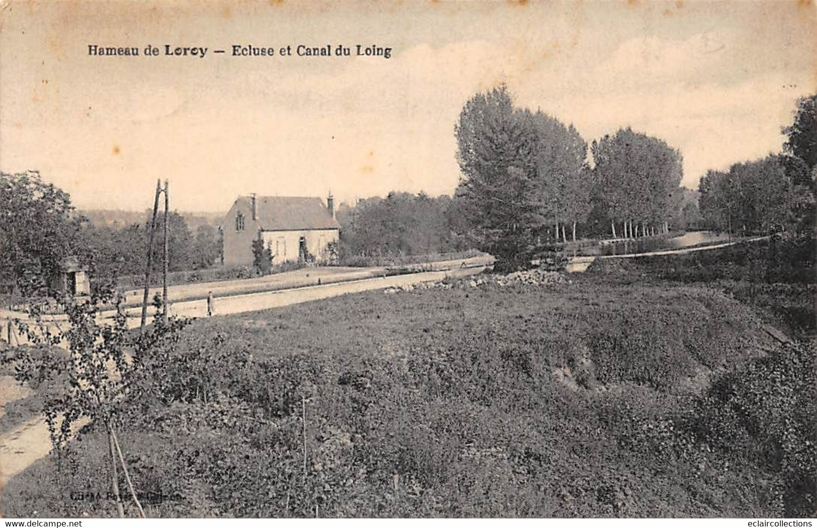 Château Landon.     77     Hameau De Loroy     Ecluse Et Canal Du Loing         (voir Scan) - Chateau Landon