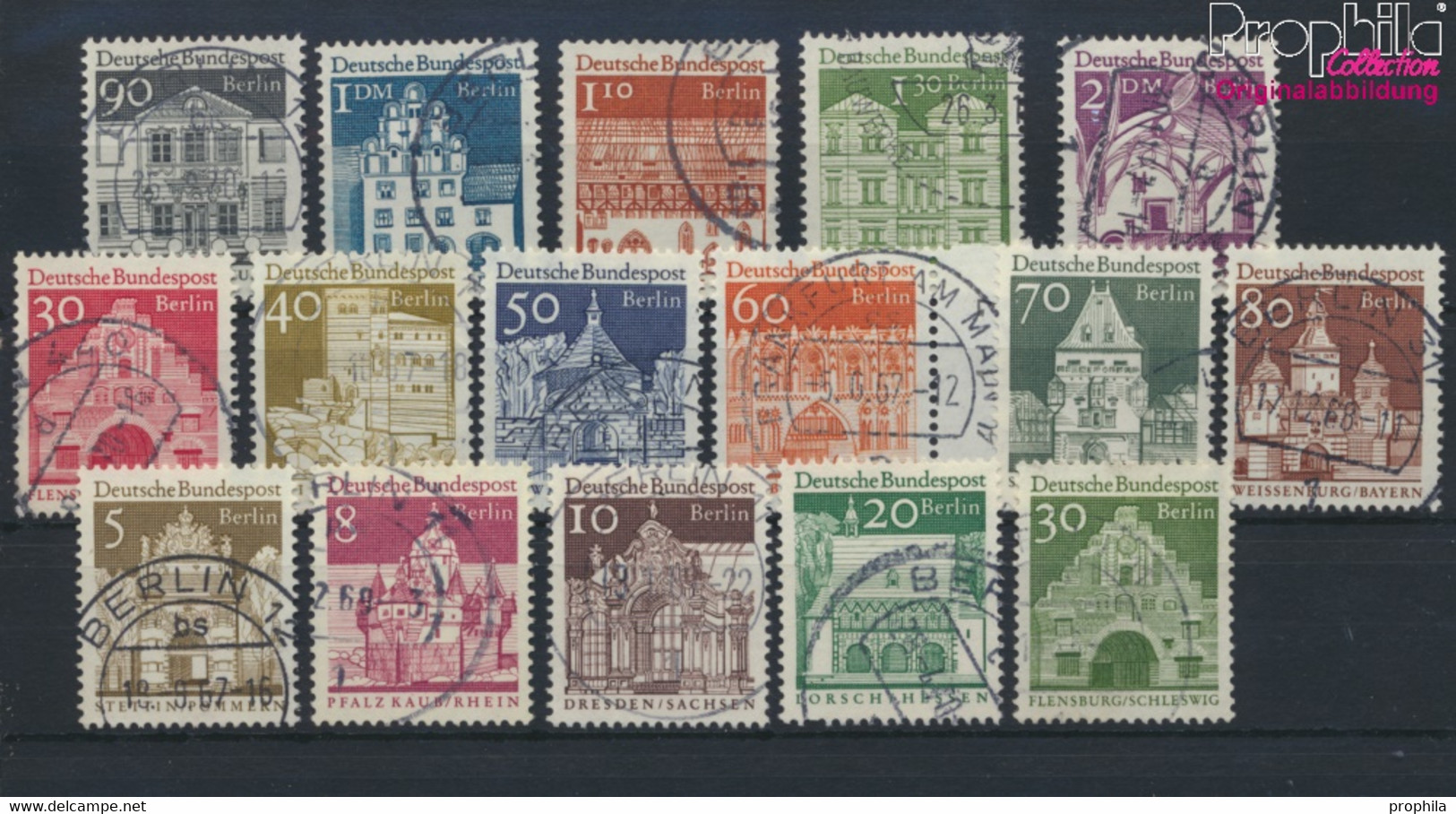 Berlin (West) 270-285 (kompl.Ausgabe) Gestempelt 1966 Deutsche Bauwerke (9961029 - Gebraucht