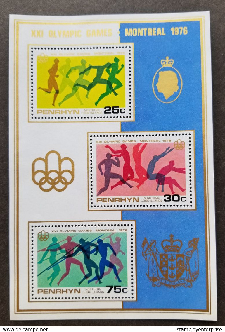 Penrhyn Summer Olympic Games Montreal 1976 Sport Running Olympics (ms) MNH - Penrhyn