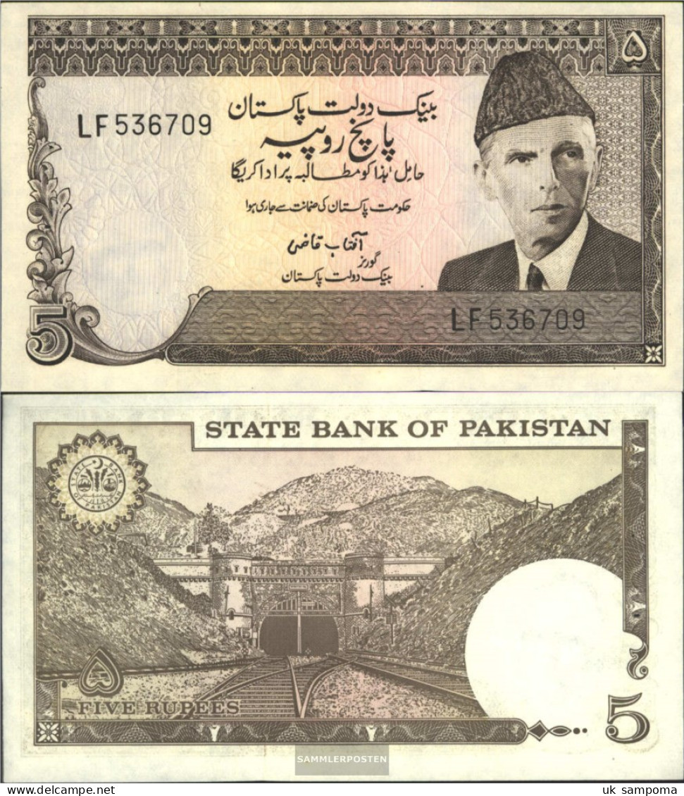 Pakistan Pick-number: 28 Uncirculated 1976 5 Rupees - Pakistan