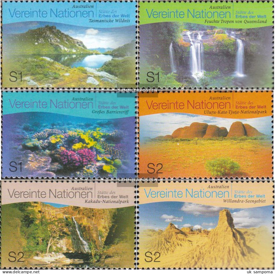 UN - Vienna 281-286 (complete Issue) Unmounted Mint / Never Hinged 1999 Culture- And Natural Heritage - Ongebruikt