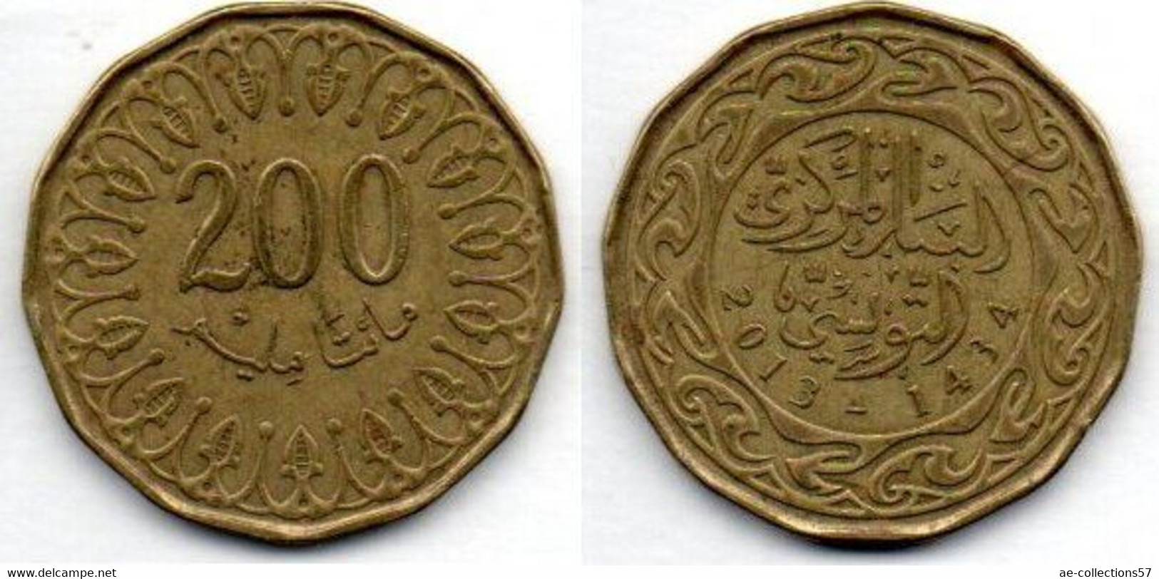 MA 19440 / Tunisie - Tunisia - Tunesien 200 Mil 2013 TTB+ - Tunisie