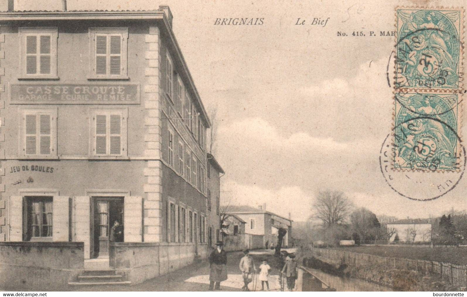 Brignais * Le Bief * Auberge Casse Croûte Café Restaurant Des Terrasses , Jeu De Boules - Brignais