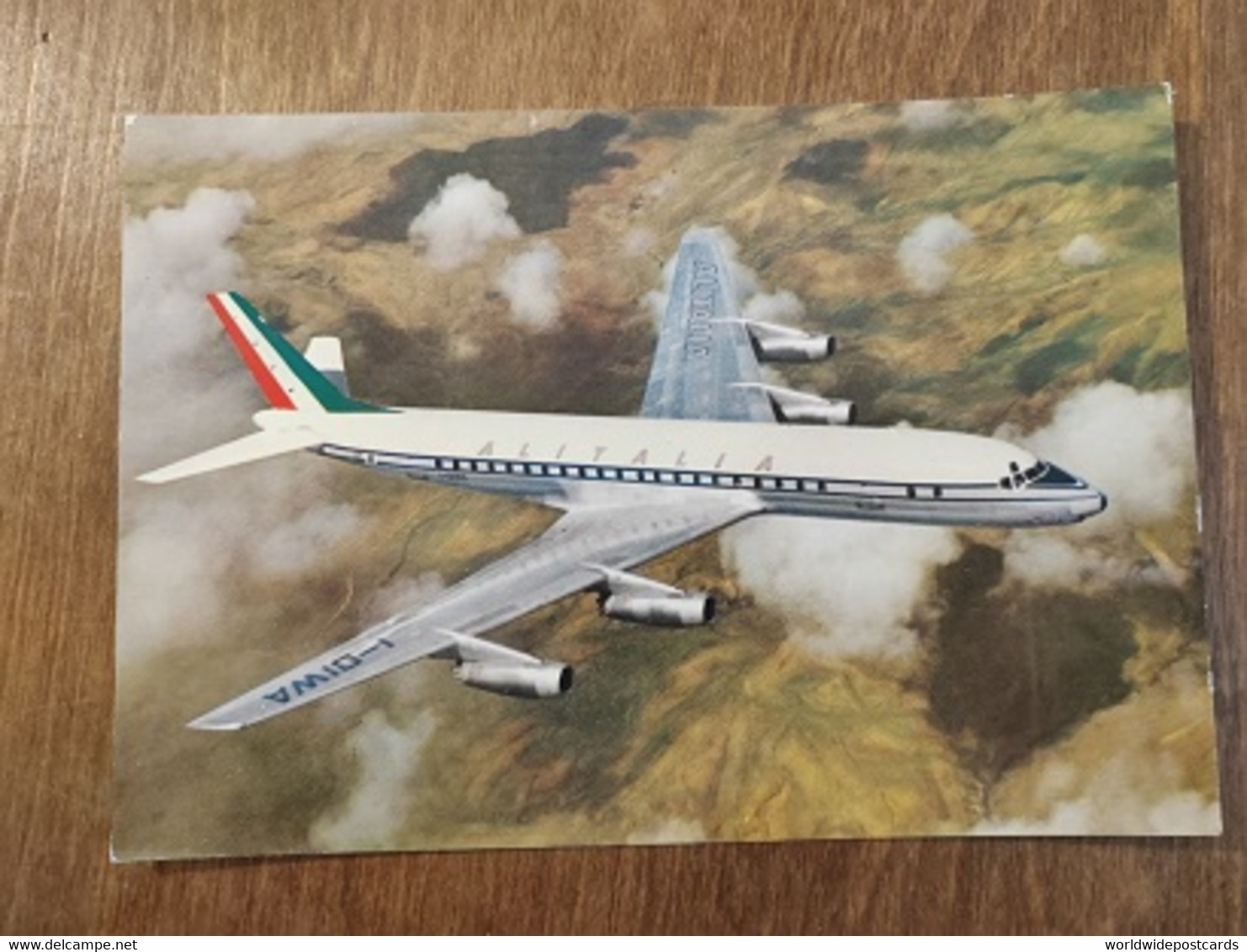 A1014 ALITALIA AIRLINES DOUGLAS SUPER DC8 JET - 1946-....: Modern Era