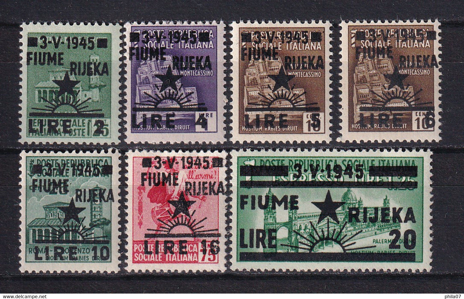 ITALY, RIJEKA-FIUME - PS 5/11, Complete Serie, MNH / 2 Scans - Otros & Sin Clasificación