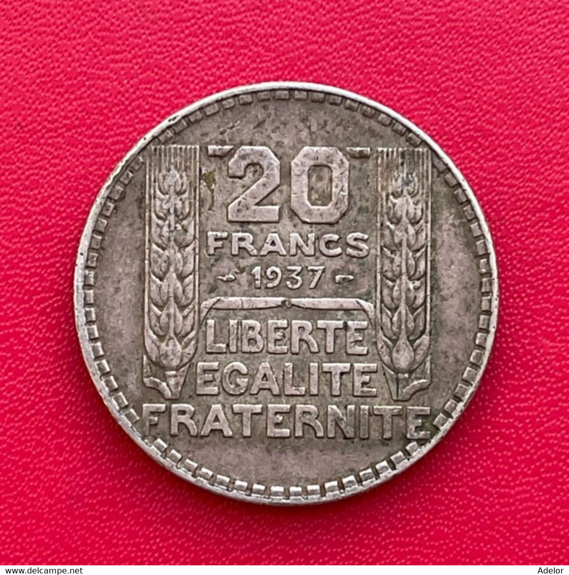 Belle Monnaie Argent De 20 Francs Turin 1937 - 20 Francs (or)