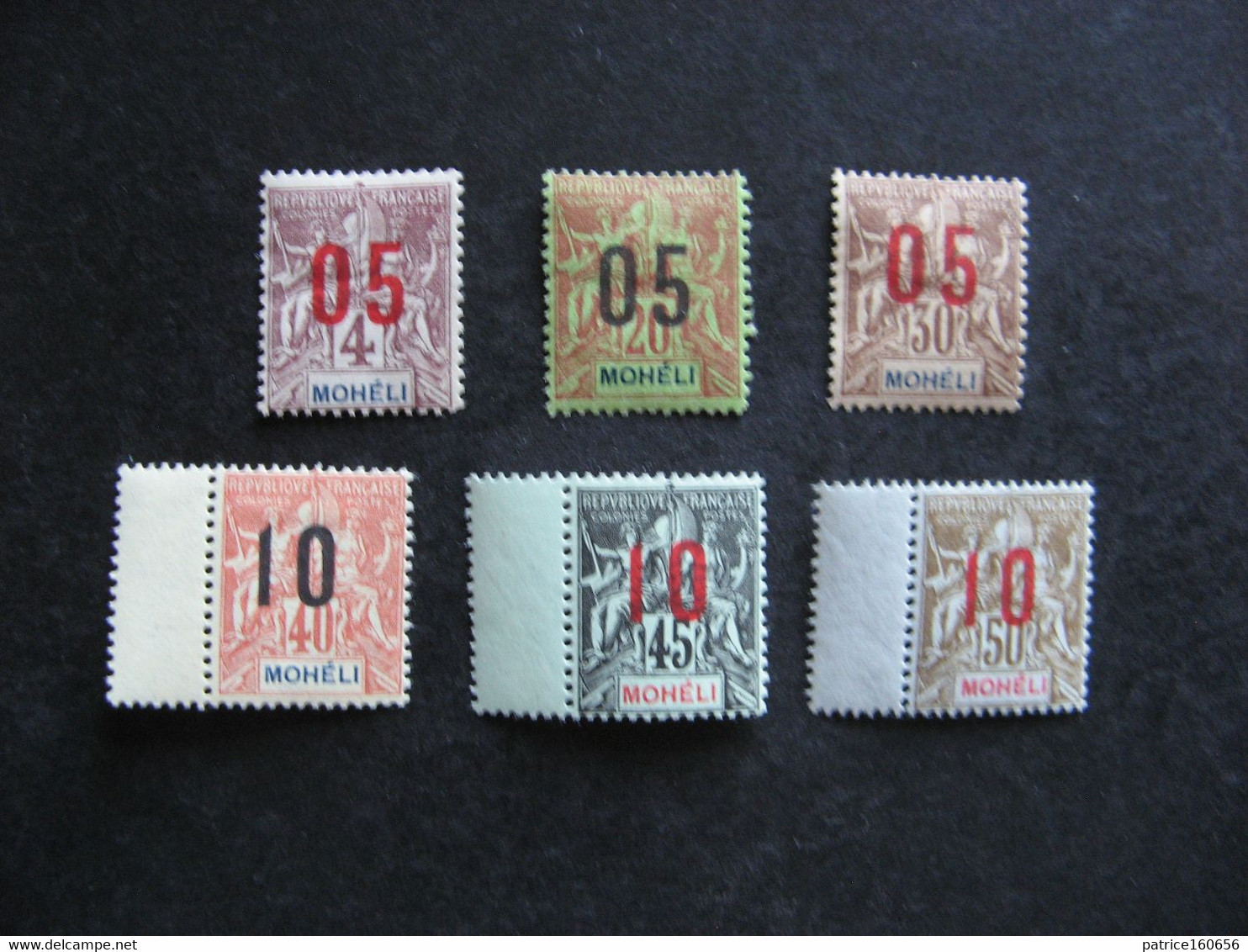MOHELI: RARE Et TB Série N° 17A Au N° 22A, Neufs X . - Unused Stamps