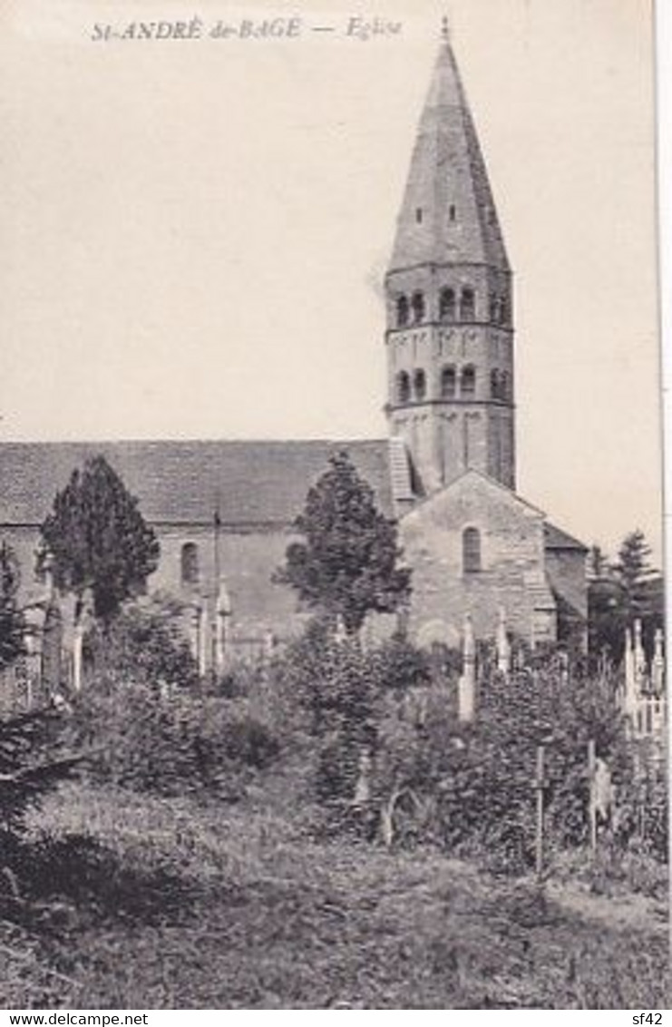 SAINT ANDRE DE BAGE                EGLISE ET CIMETIERE - Non Classificati