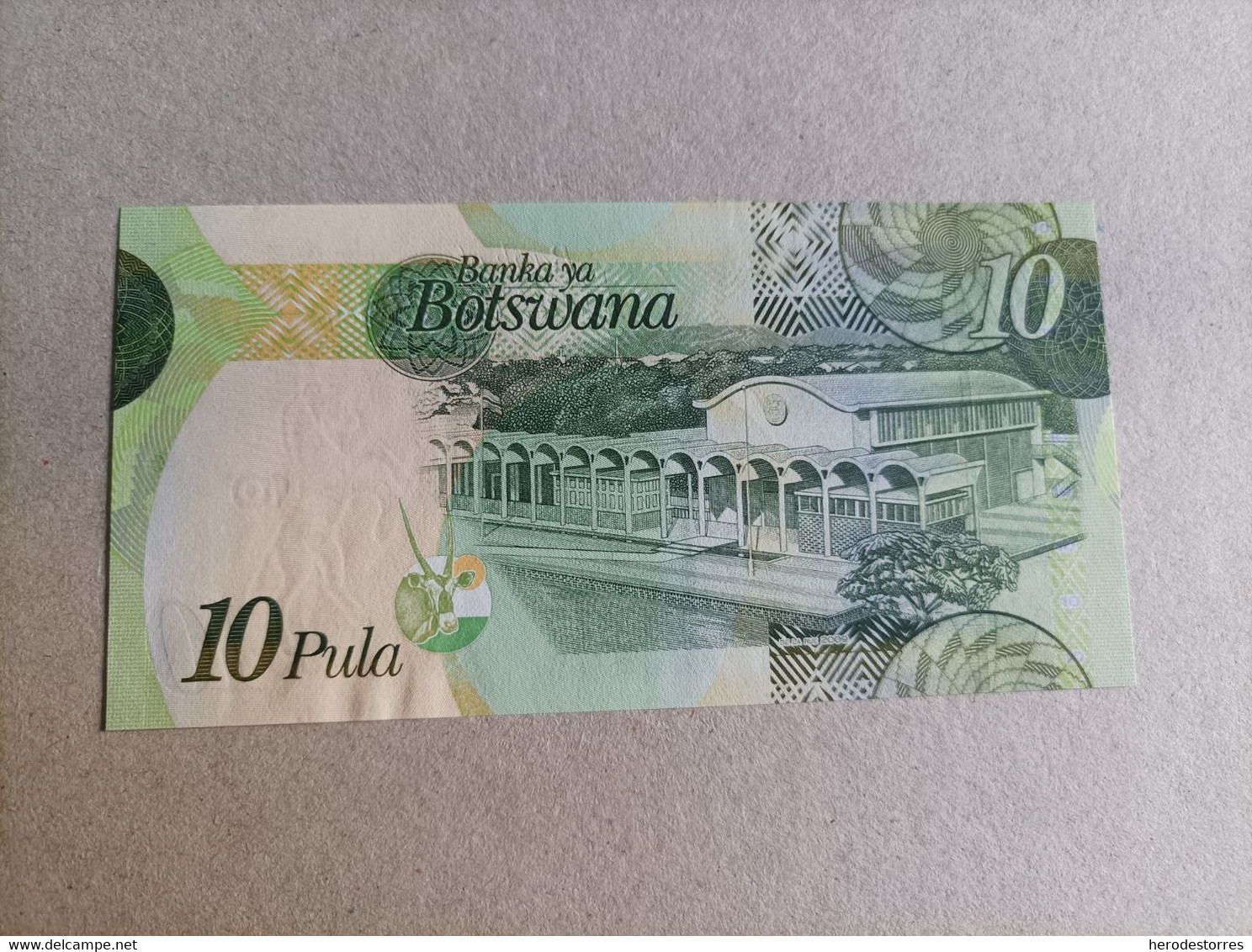 Billete De Botswana De 10 Pula, Año 2009 Serie AA, Nº Bajo, UNC - Botswana