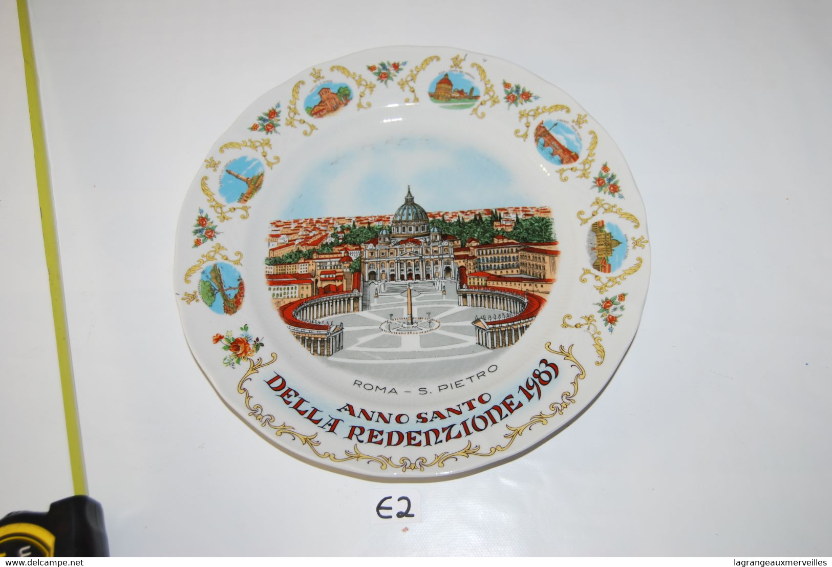 E2 Objet De Dévotion - Assiette Souvenir - Roma St Pietro - Religious Art