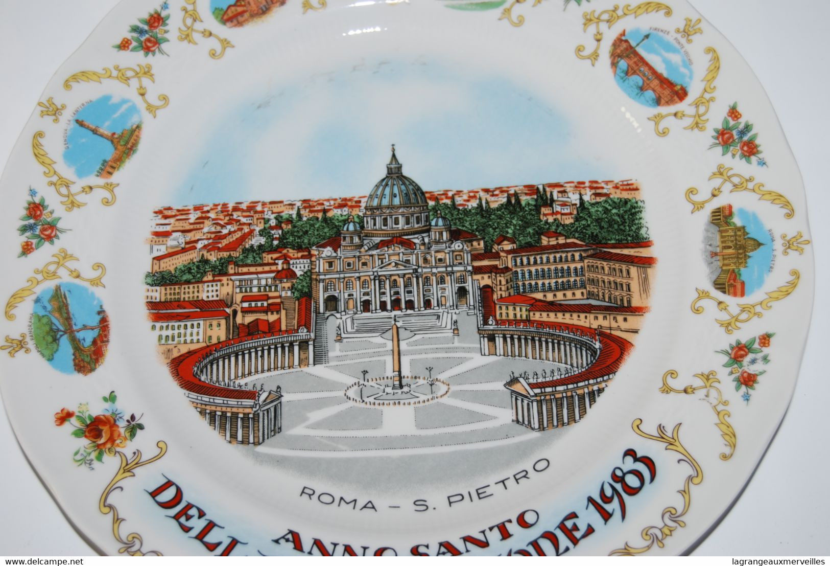 E2 Objet de dévotion - Assiette souvenir - Roma St Pietro
