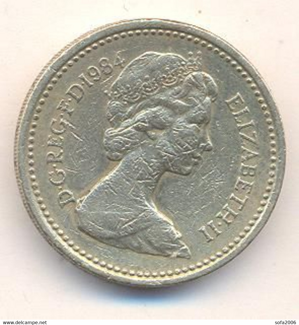 GREAT BRITAIN -1 Pound 1984 - 1 Pond