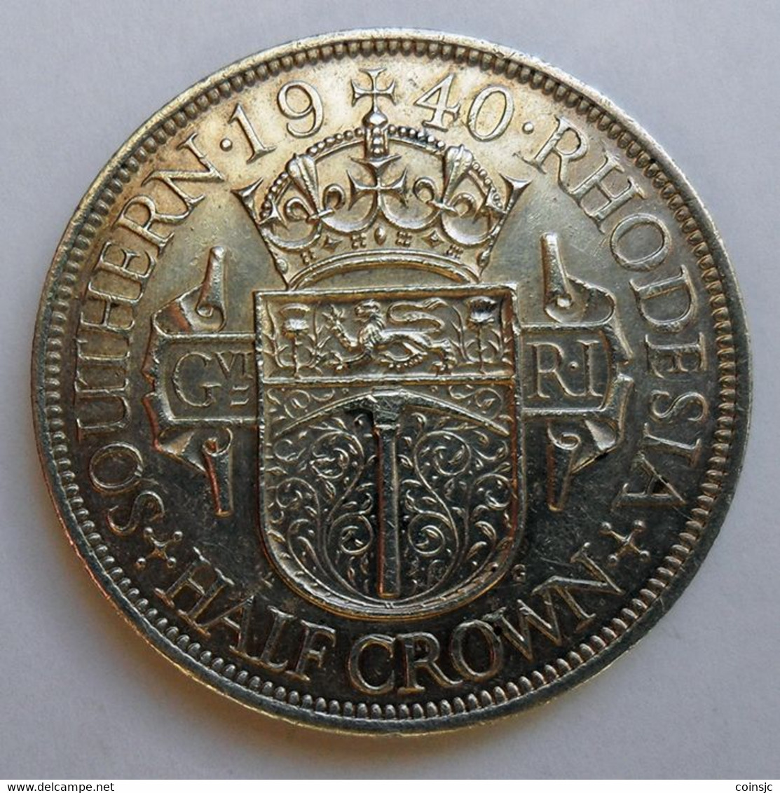 SOUTHERN  RHODESIA  - 1/2 CROWN - 1940 - Rhodesia