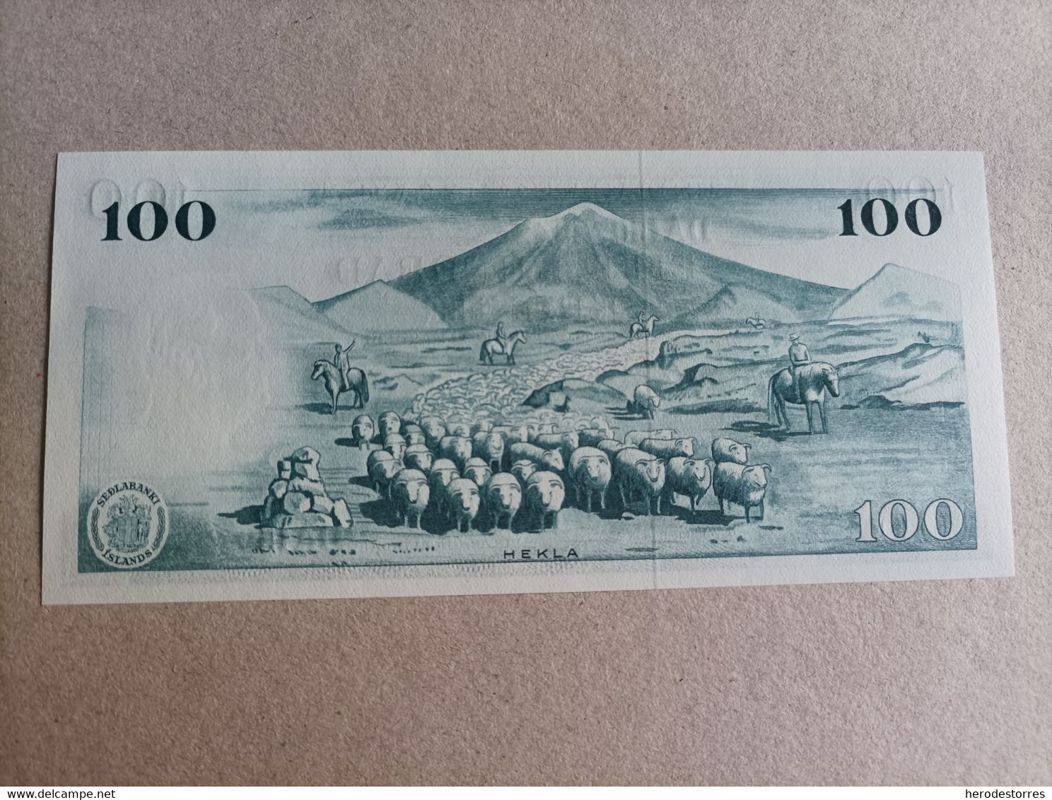 Billete De Islandia 100 Kronur, Año 1961, Uncirculated - Island