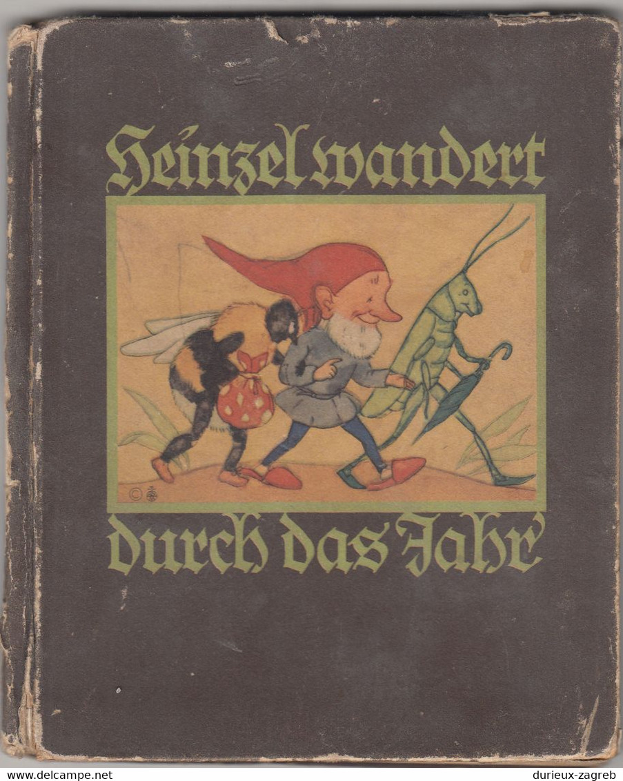 Heinzel Wandert Durch Den Tag Illustrated Book By Ida Bohatta-Morpurg, Verlag Josef Müller, München 1931 B230205 - Livres D'images