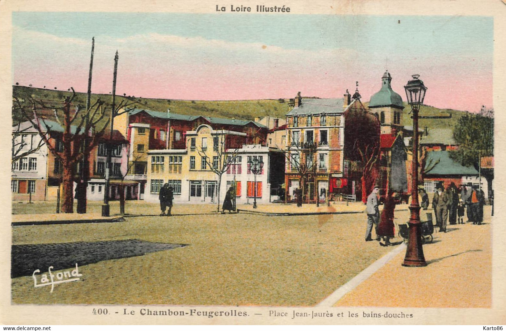 Le Chambon Feugerolles * Place Jean Jaurès Et Les Bains Douches - Le Chambon Feugerolles