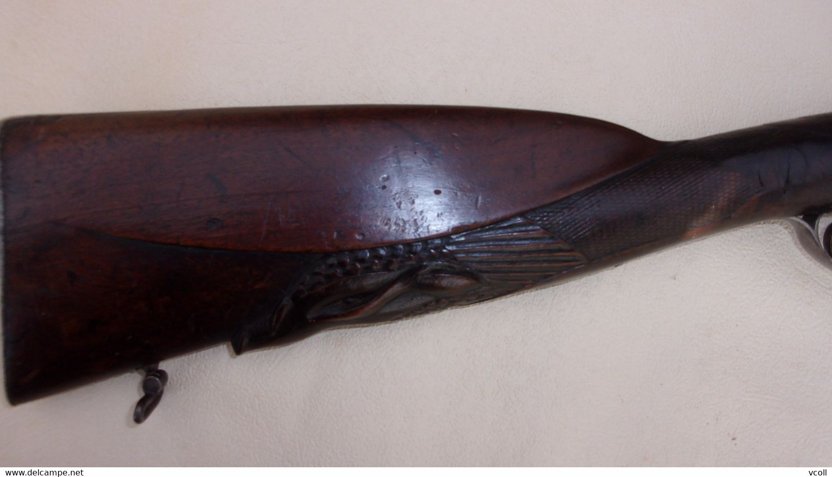 Fusil à percussion ancien. 1850/1860.
