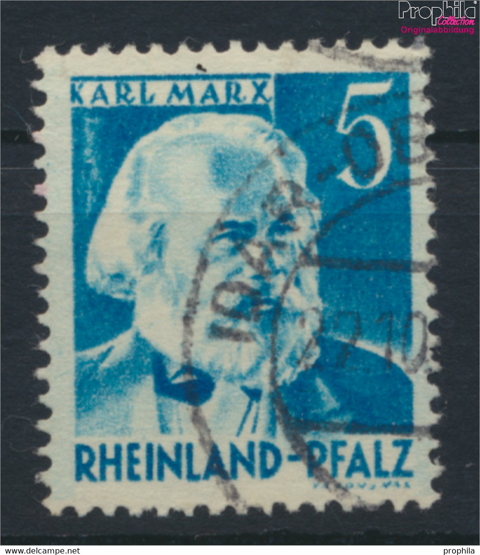 Franz. Zone-Rheinland Pfalz 34II, Type II, K Von Karl Ohne Häkchen Gestempelt 1948 Ansichten (9966111 - Rhine-Palatinate