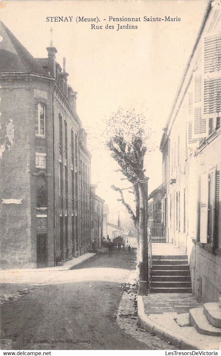 FRANCE - 55 - STENAY - Pensionnat Sainte Marie - Rue Des Jardins - Carte Postale Ancienne - Stenay