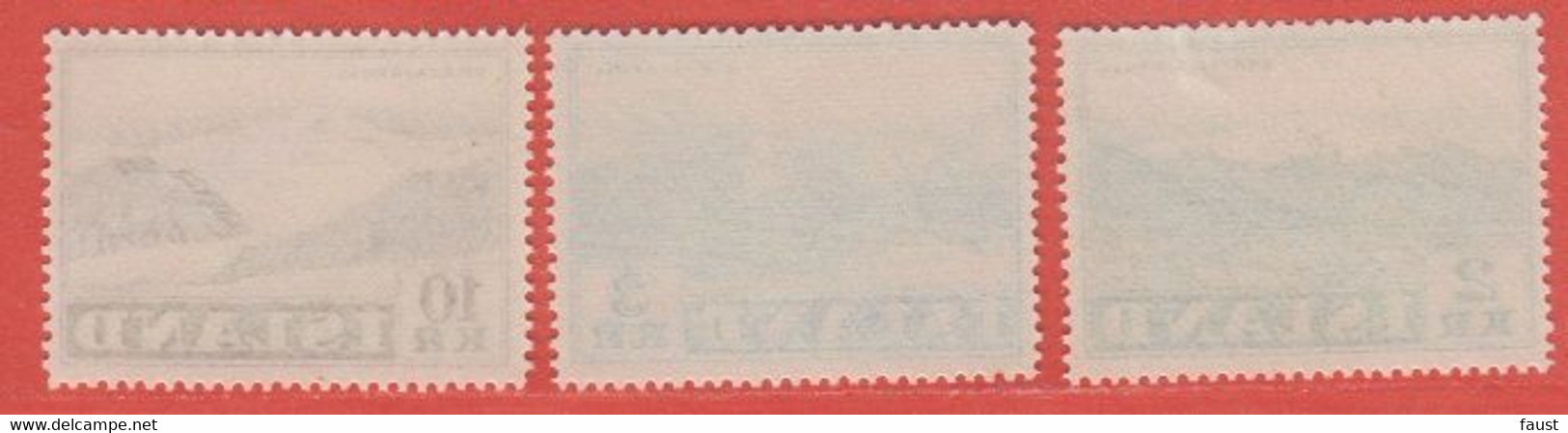 1957 Iceland ** (sans Charn., MNH, Postfrish)  Yv  274/6		Mi  316/8		FA  350/2 - Neufs