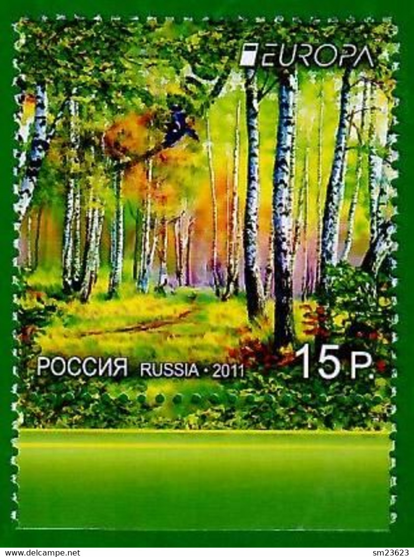 Russland / Russia  2011  Mi.Nr. 1712 , EUROPA CEPT / Der Wald - Gestempelt / Fine Used / (o) - Gebruikt