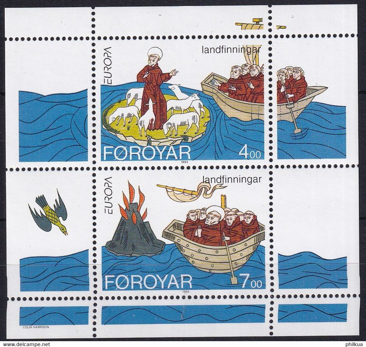 MiNr.  Block 7 Dänemark Färöer 1994, 18. April. Europa: Entdeckungen Und Erfindungen Postfrisch/**/MNH - Féroé (Iles)