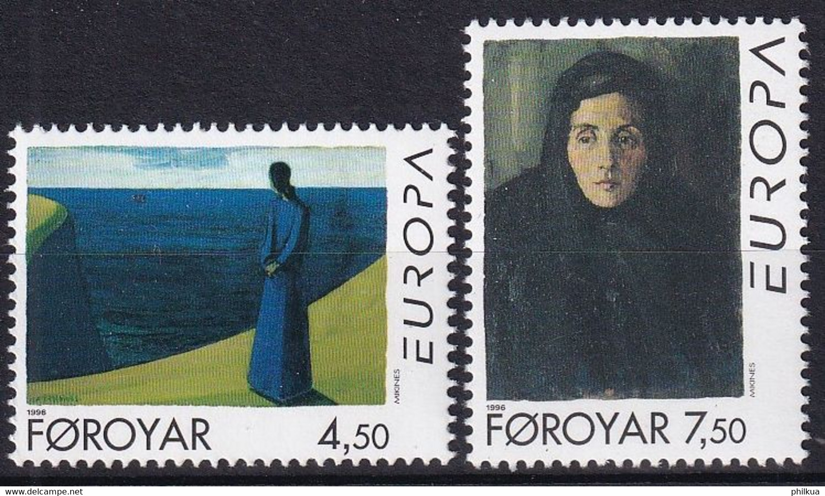 MiNr. 296 - 297 Dänemark Färöer 1996, 15. April. Europa: Berühmte Frauen  Postfrisch/**/MNH - Féroé (Iles)