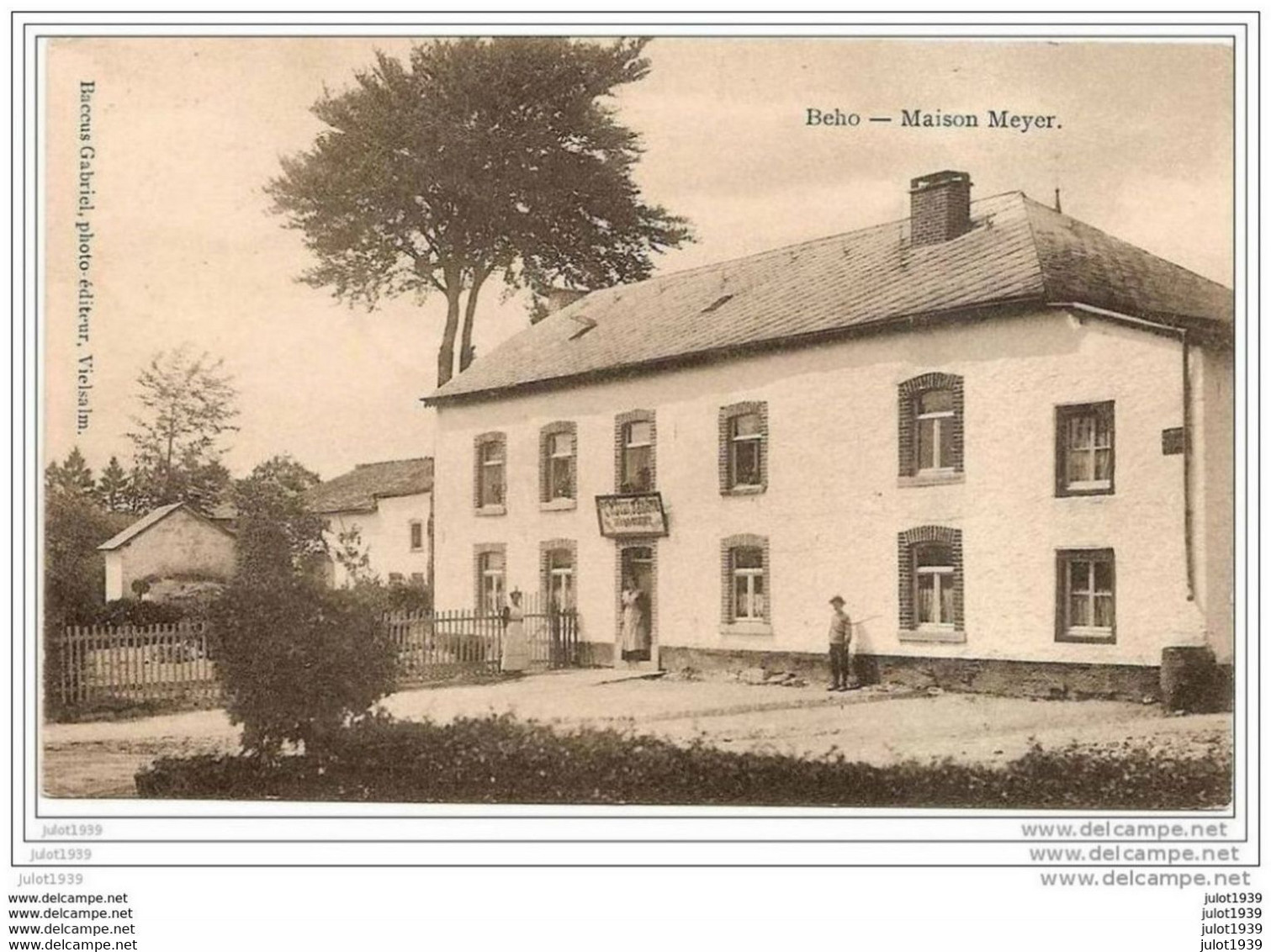 BEHO ..-- GOUVY ..-- Maison MEYER . 1913 De GOUVY Vers STAVELOT ( Melle Jeanne LEBE ) . Voir Verso . - Gouvy