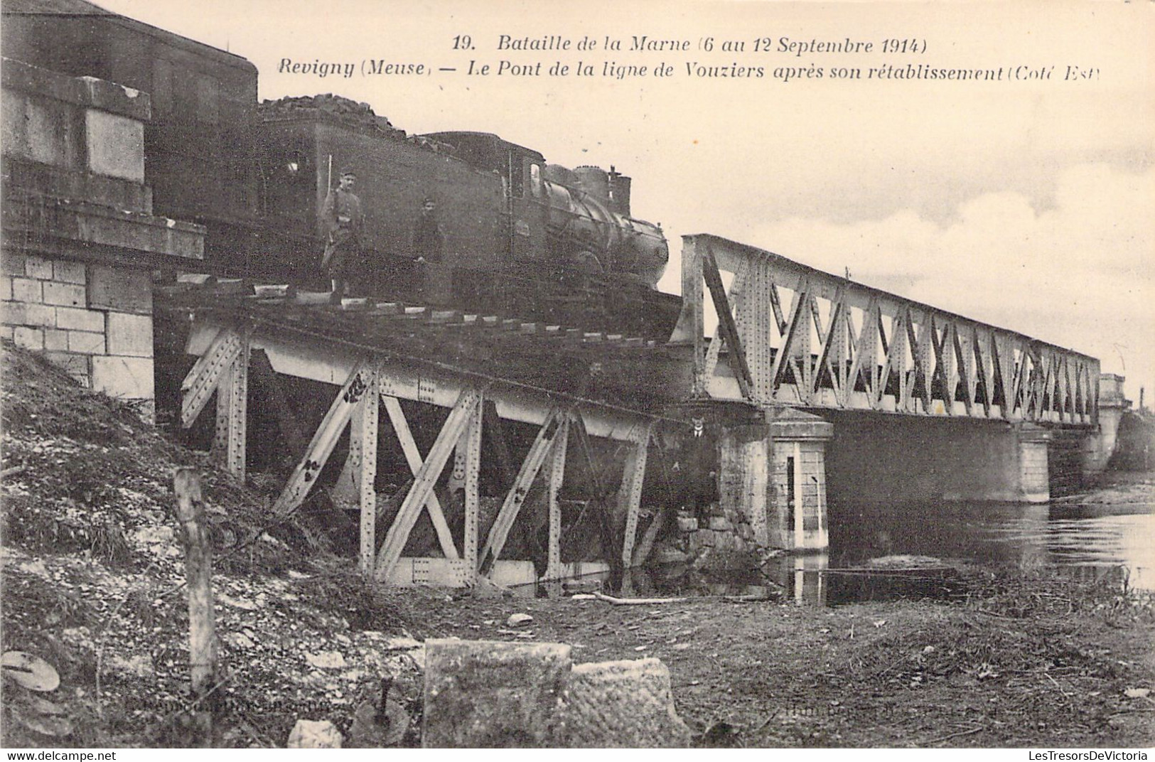 FRANCE - 55 - REVIGNY SUR ORNAIN - Bataille De La Marne - Le Pont De La Ligne De Vouziers - Carte Postale Ancienne - Revigny Sur Ornain