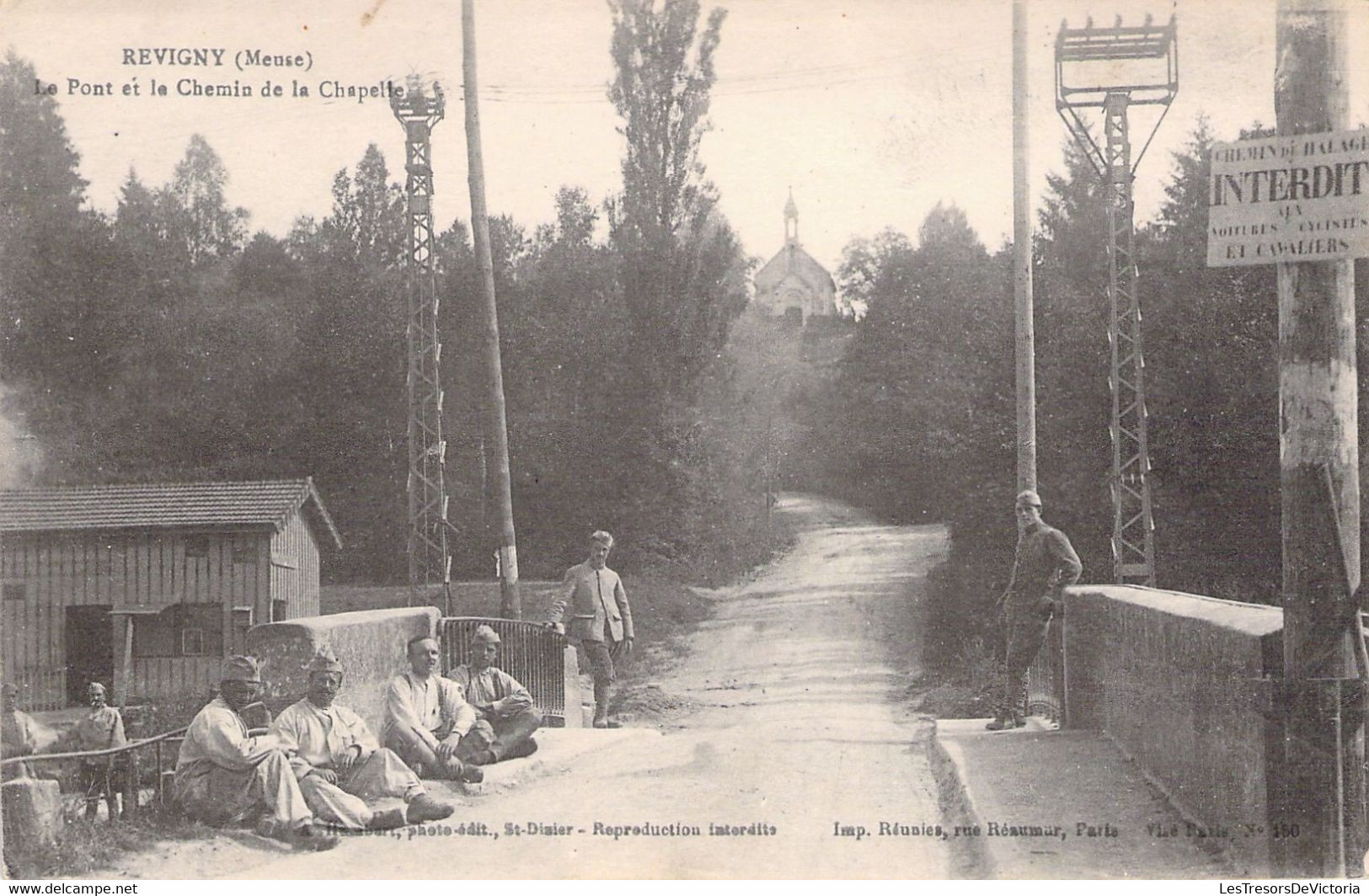 FRANCE - 55 - REVIGNY SUR ORNAIN - Le Pont Et Le Chemin De La Chapelle - MILITARIAT  - Carte Postale Ancienne - Revigny Sur Ornain