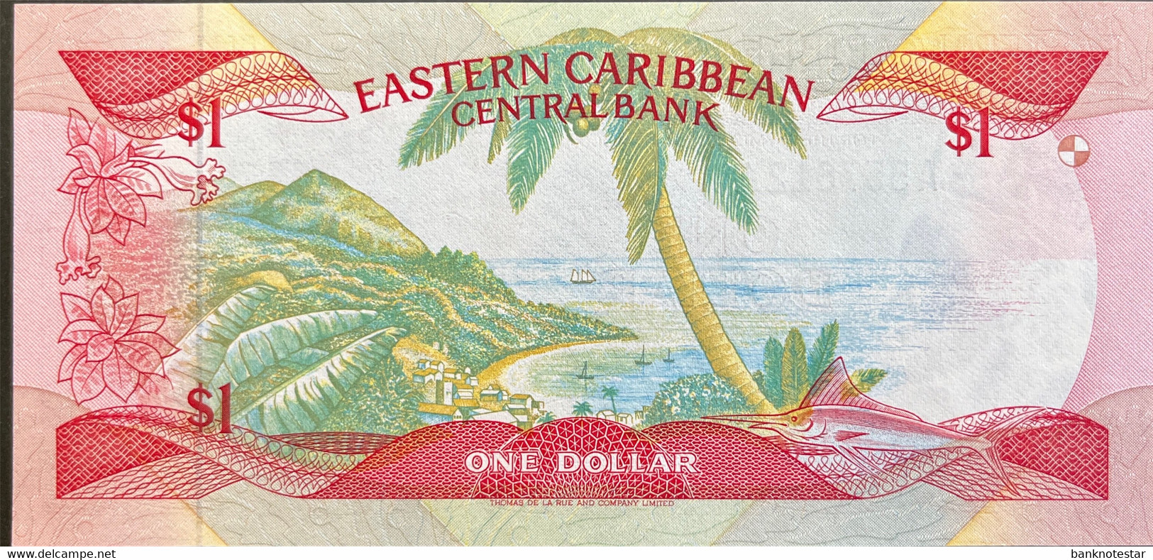 East Caribbean States 1 Dollar, P-17a (1985) - UNC - East Carribeans