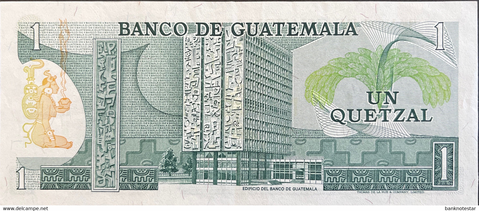 Guatemala 1 Quetzal, P-59c (04.01.1978) - Very Fine Plus - RARE DATE - Guatemala