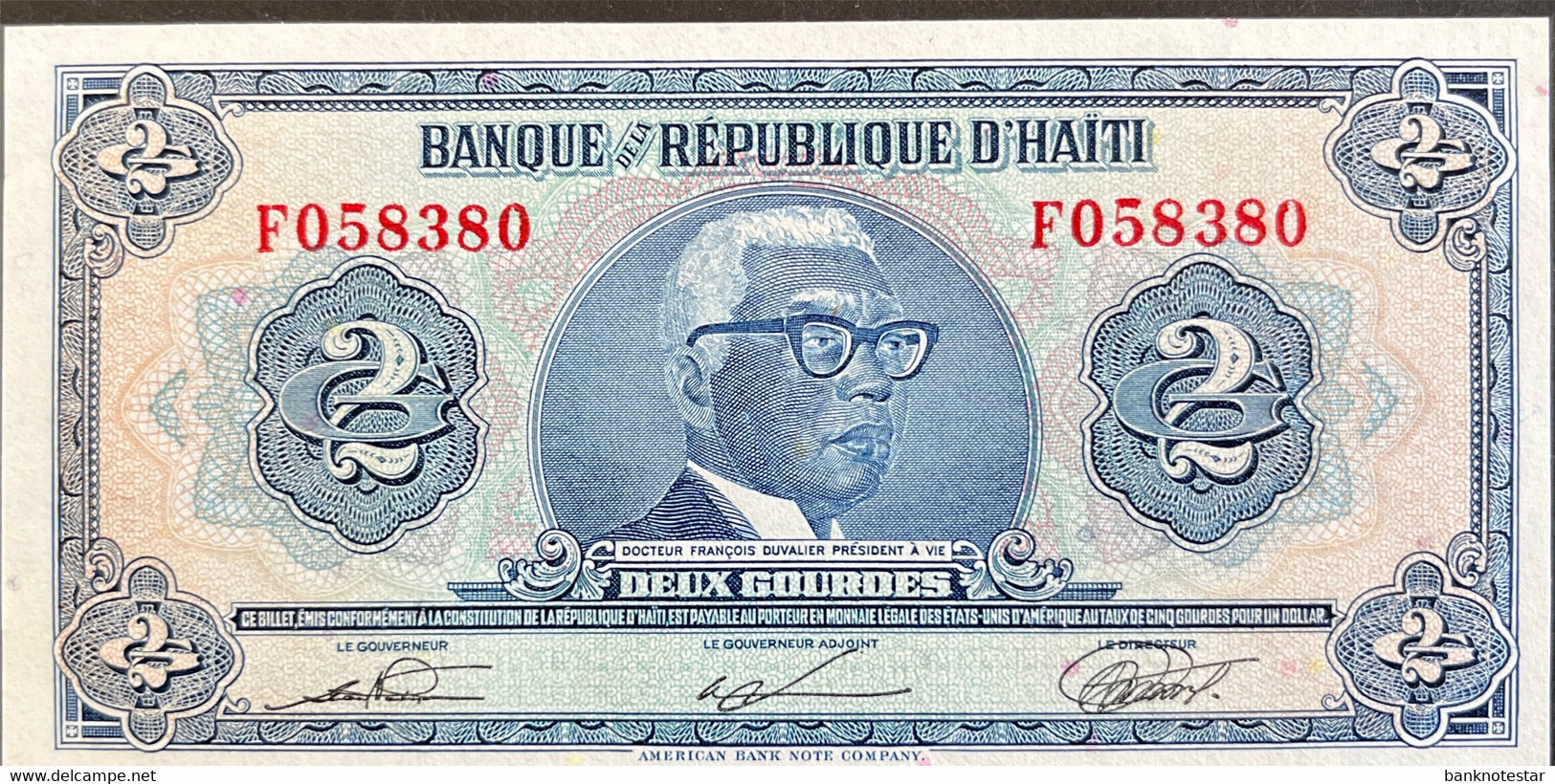 Haiti 2 Gourdes, P-201 (L.1919) - UNC - Haiti