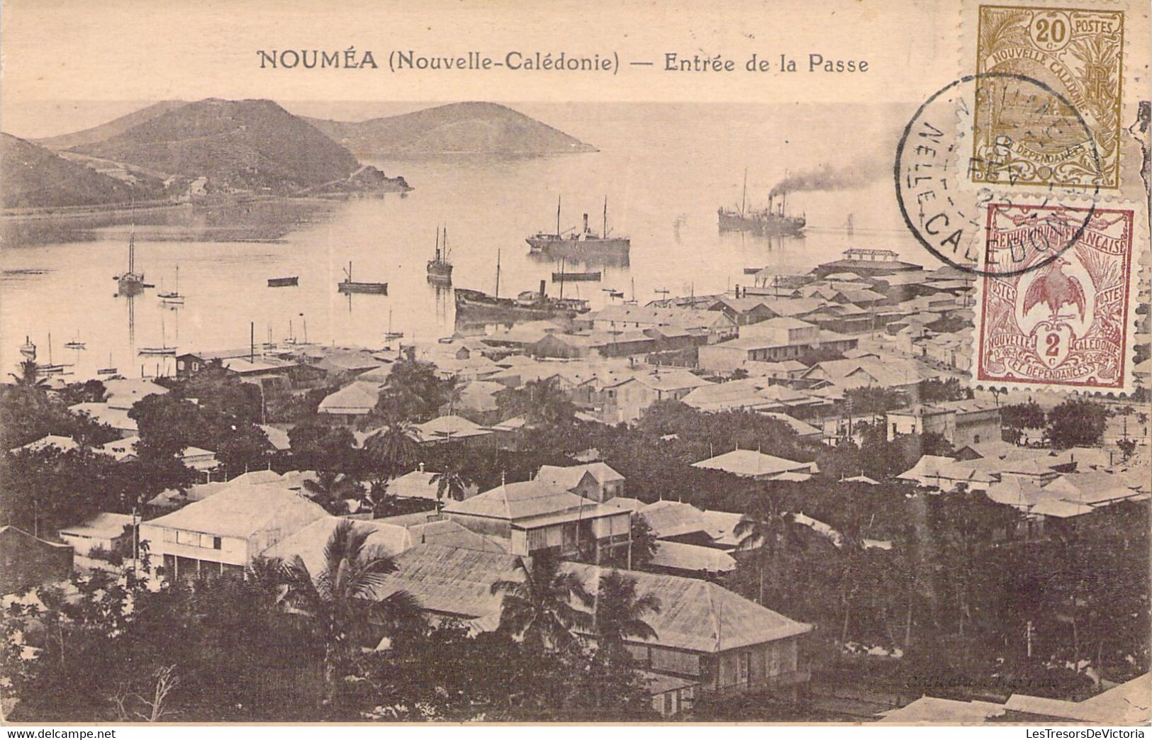 NOUVELLE CALEDONIE - NOUMEA - Entrée De La Passe  - Carte Postale Ancienne - Nouvelle Calédonie