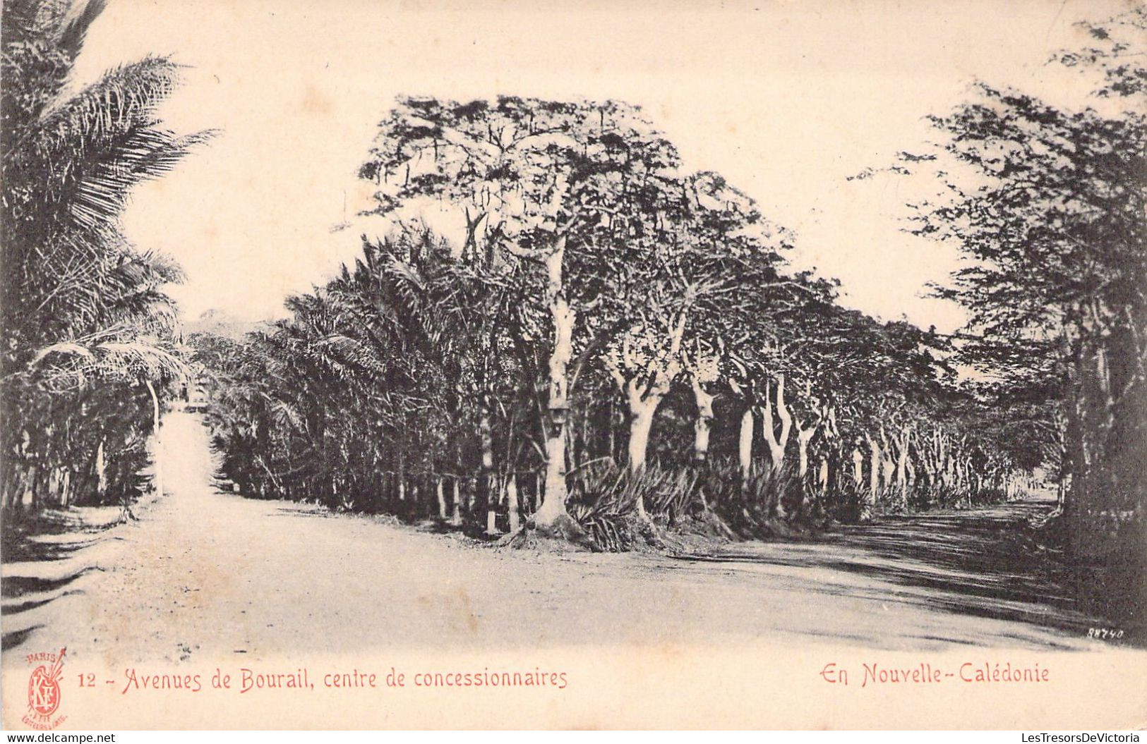 NOUVELLE CALEDONIE - Avenue De Bourail - Centre De Concessionnaires - Carte Postale Ancienne - Nouvelle Calédonie