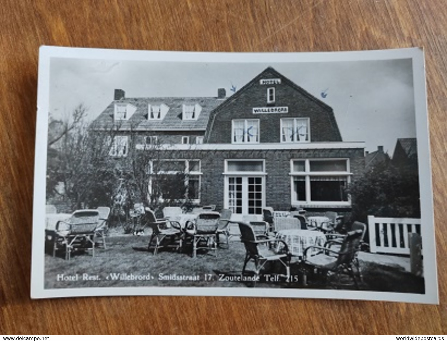 A1135 ZOUTELANDE - HOTEL RESTAURANT WILLEBRORD SMIDSSTRAAT 17 CIRCULATED 1952 - Zoutelande