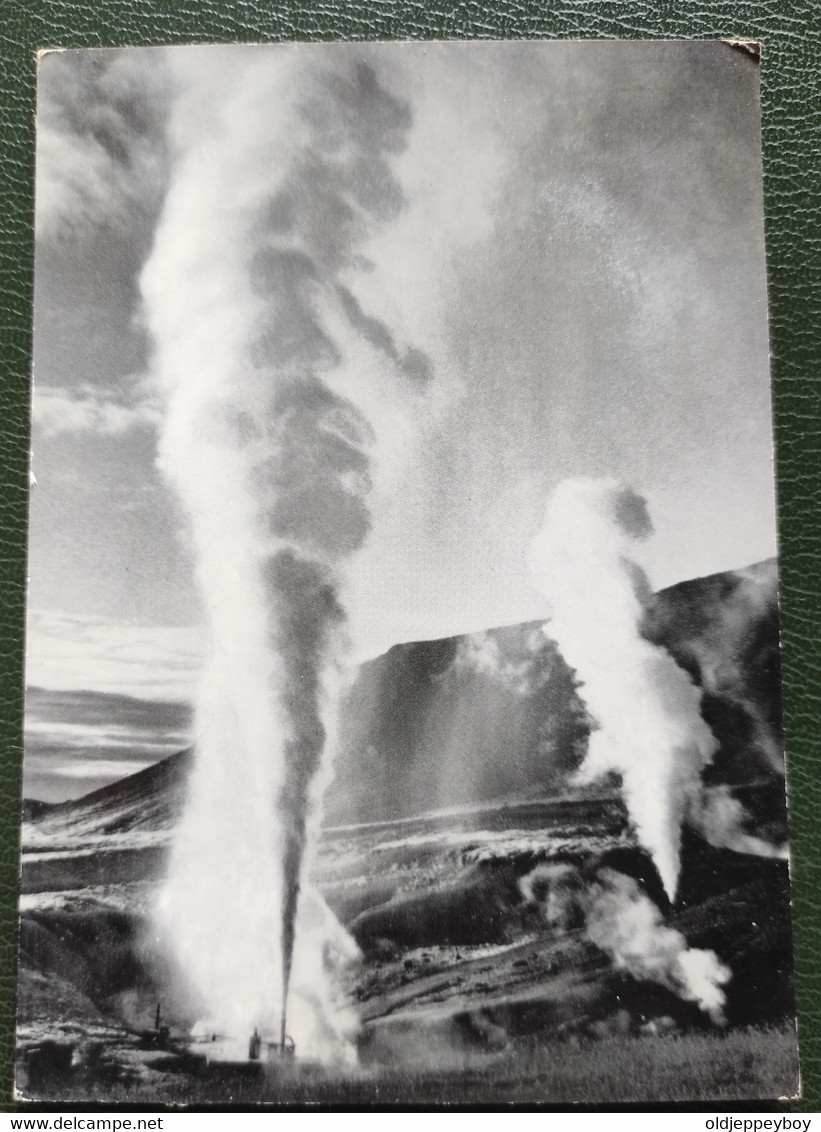 POSTCARD Eun100 Iceland KRISUVIK Reykjanesskagi Thermal Area 4000 Horse Power 1950s Islande Island - Islande