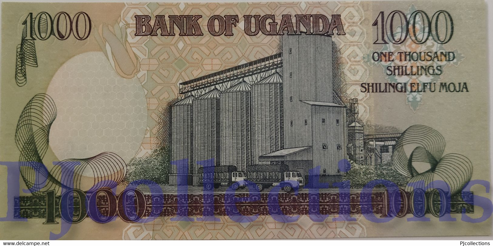 UGANDA 1000 SHILLINGS 2009 PICK 43d REPLACEMENT UNC - Ouganda