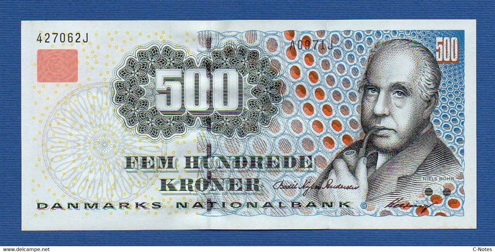 DENMARK - P.58a – 500 Kroner 1997 UNC, Serie A0971J 427062J - Dinamarca