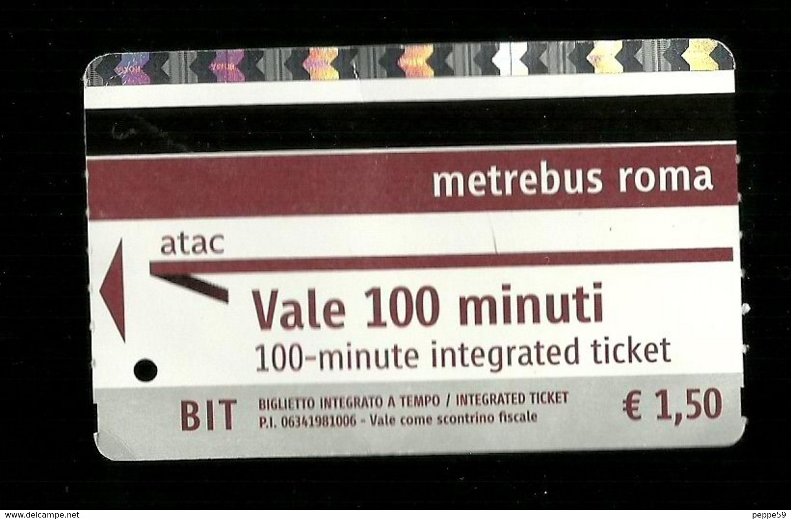 Biglietto Autobus E Metro Italia - Roma Tipo 5 - Europe