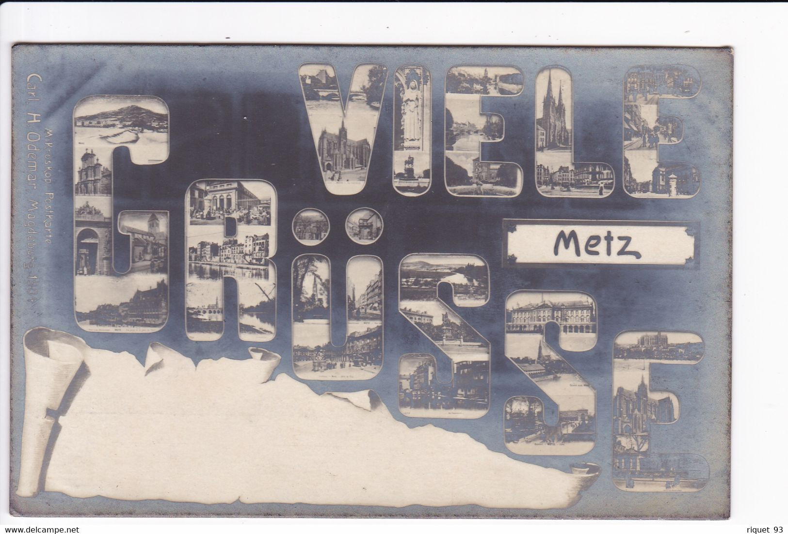 VIELE GRÜSSE - METZ- Lettres Avec  Photos - Metz