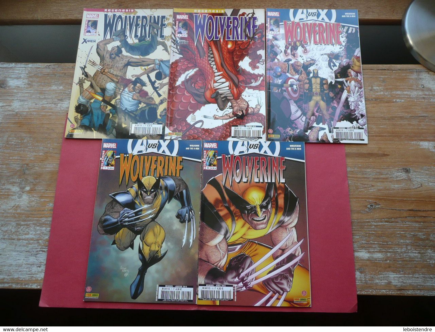 LOT 5 WOLVERINE V3 N 3  A N 5 + N 7 + N 10 SEPTEMBRE 2012 A  AVRIL 2013  MARVEL COMICS PANINI FRANCE - Marvel France