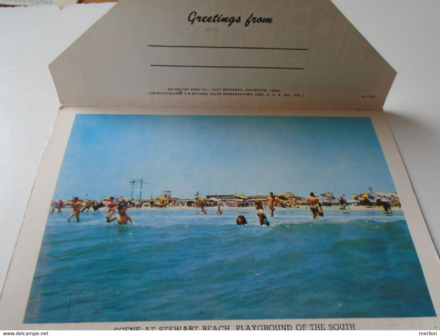 D193566 CPM AK  Postcard  - FOLDER Booklet  Leporello  GALVESTON 1957  TEXAS - Galveston