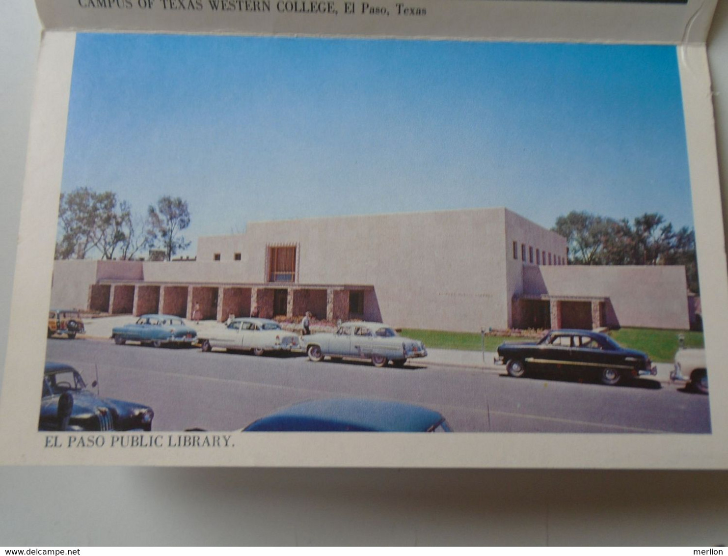 D193568 CPM AK  Postcard  - FOLDER Booklet  Leporello  -EL PASO  TEXAS  Airport Downtown Biggs Airforce Base ca1950-1960