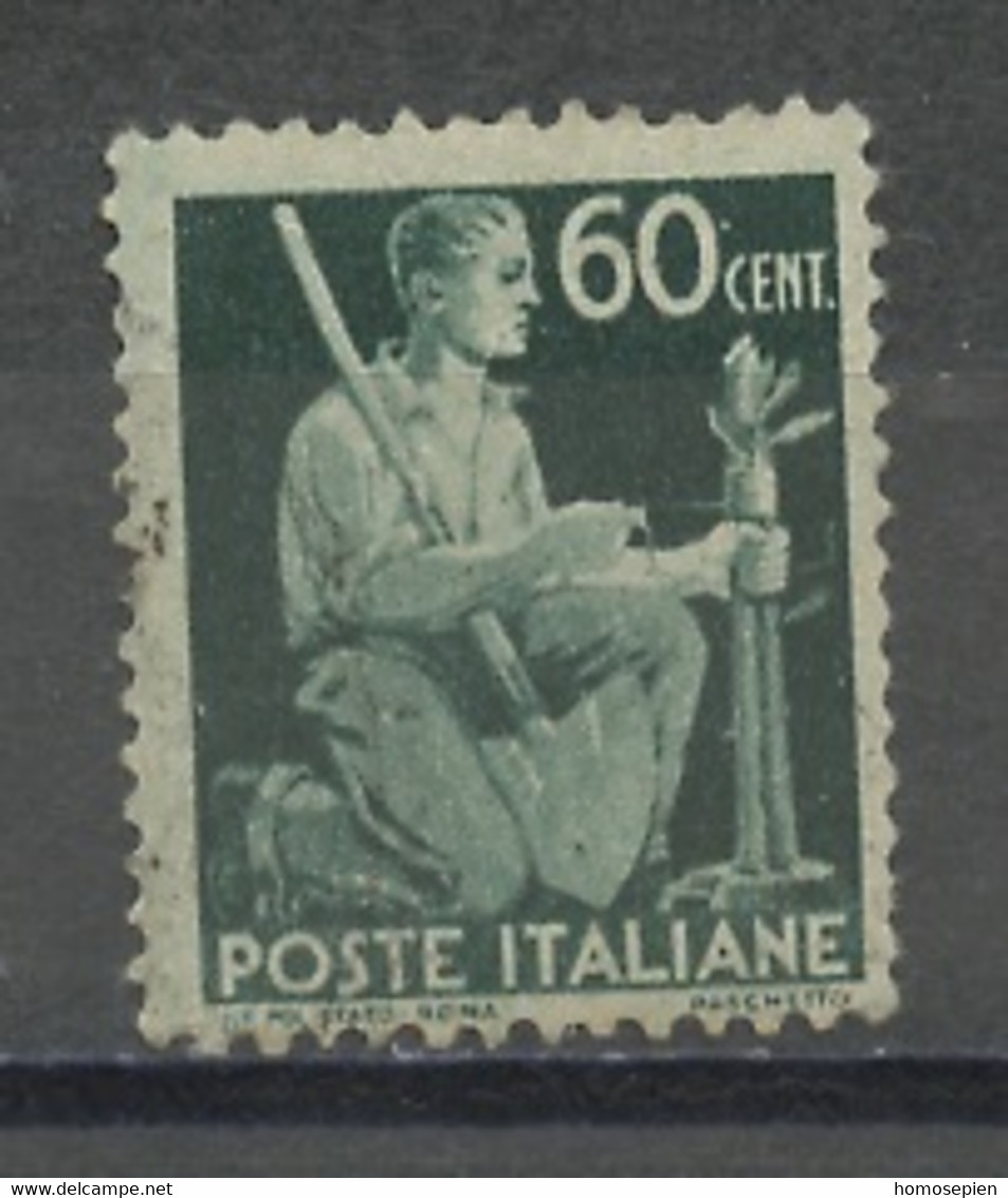 Italie - Italy - Italien 1945-48 Y&T N°486 - Michel N°687 (o) - 60c Arrachage - Used